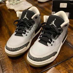 Air Jordan Retro 3 Wolf Grey GS Boys Size 6Y